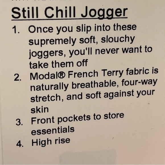 Lululemon Still Chill Jogger Heathered Core Ultra Light Grey Size 10 NEW - Picture 13 of 13